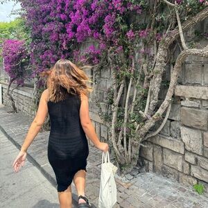 Wilfred Black Sheath Maxi Dress Resort Wear